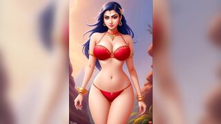 cute saree bhabhi gets naughty with her devar for rough and hard anal sex after ice massage on her back in Hindi indian sex