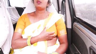 Indian Maid Car Sex with House Owner. Telugu Dirty Talks. - 12 image