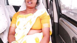 Indian Maid Car Sex with House Owner. Telugu Dirty Talks. - 15 image