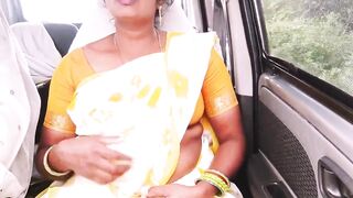 Indian Maid Car Sex with House Owner. Telugu Dirty Talks. - 2 image