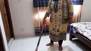 Depali Aunty Fucked by Stepson When She Was cleaning his room! - 2 image