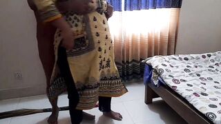 Depali Aunty Fucked by Stepson When She Was cleaning his room! - 4 image