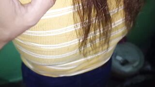 indian desi girl takes vibrator inside her big Ass..