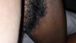 HE rubs his DICK on my HAIRY PUSSY then FUCKS ME