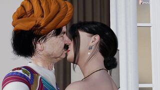 Desi Indian Meena bhabhi enjoyed sex with her father in law