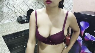 Desi Indian Big Boobs step Mom teaches her StepSon How to fuck in kitchen ( Hindi Audio ) - 14 image