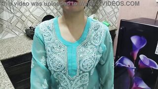 Desi Indian Big Boobs step Mom teaches her StepSon How to fuck in kitchen ( Hindi Audio ) - 9 image