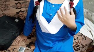 My Step brother Fucks me in the school uniform