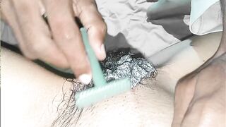 Pakistani step brother helping his step sister to clean hairy pussy - 4 image