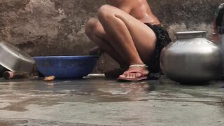 In the open courtyard of a desi Indian village - 2 image