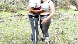 Indian Wife Cheating Husband - Outdoor Sex - Big Ass Spanked, fingered and Tits Played - 4 image