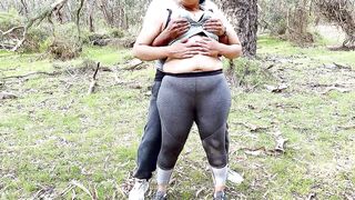 Indian Wife Cheating Husband - Outdoor Sex - Big Ass Spanked, fingered and Tits Played - 6 image