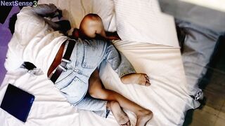 An inexpensive nurse screamed out loudly when her boyfriend had sex with her.