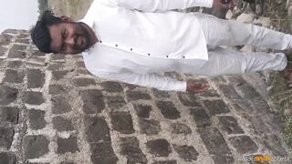 Indian Couple Outdoor Blowjob and Sex With Cum On Face - 2 image