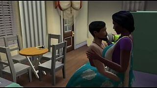 SaluAunty Clunches In Her Round Fat Ass