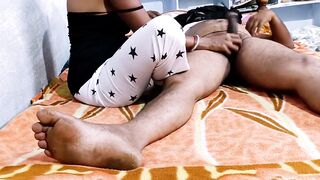 Indian Hot Wife Homemade Handjob Blowjob Footjob Part 1 - 12 image