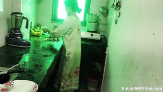 Indian Maid Hot Fucking In Kitchen While Cleaning Blowjob To Hot Sex - 2 image
