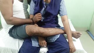 Married Stepuncle Enjoying College Girl with Uniform in Neighbour's Home - 2 image