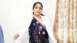 Indian sexy hot nurse bhabhi fucked by ex lover in desi saree (Hindi audio) - 1 image