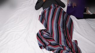 Boss's wife became naked after seeing driver's thick black cock