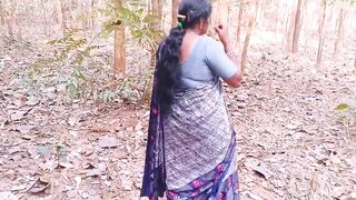 Desi jungle sex. Beautiful bhabi fucking husbend's brother big dick in forest. Telugu dirty talks.