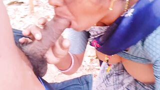 Desi jungle sex. Beautiful bhabi fucking husbend's brother big dick in forest. Telugu dirty talks. - 6 image