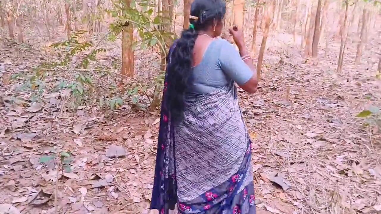 Desi jungle sex. Beautiful bhabi fucking husbends brother big dick in  forest. Telugu dirty talks. watch online