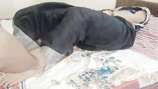 Desi High Class Beautiful Bhabhi Black Saree Amazing Figure Hot Romance and Fucked - 5 image