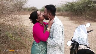 Indian Stepmom Outdoor Sex Blowjob, Pussy Fucking And Taking Cum Inside - 3 image