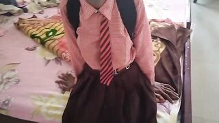 Indian student Shivani teaches her teacher first sex experience with hindi audio - 1 image