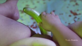 cute tamil girl first night Enjoy with and banana - 13 image