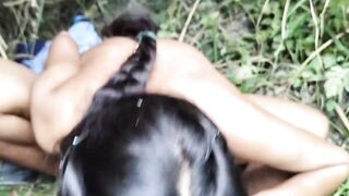 My hot Indian college girlfriend fucked in jungle