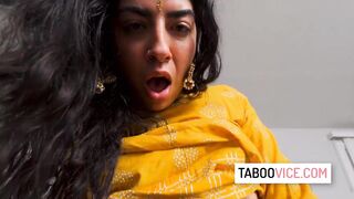 Indian stepdaughter fucks with her new stepdad - Jasmine Sherni