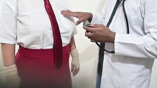 Indian doctor using student in hospital - 2 image