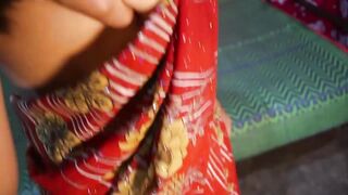 Indian Husband Play With The Big Boobs of Horny Housewife , Desi Bhabhi Hary Pussy Fucking Viral Video , Newly Married husband And Wife Enjoy the whole night - 5 image