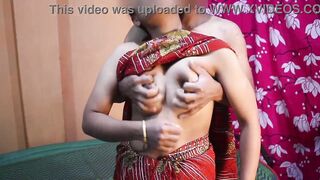 Indian Husband Play With The Big Boobs of Horny Housewife , Desi Bhabhi Hary Pussy Fucking Viral Video , Newly Married husband And Wife Enjoy the whole night - 8 image