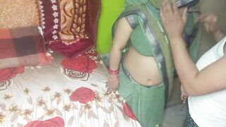 Indian Beautiful Bhabhi Having Romance with Her Husband. - 2 image