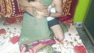 Indian Beautiful Bhabhi Having Romance with Her Husband. - 5 image
