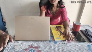 Desi Indian Bhabhi was working in the office, so I fucked her hard