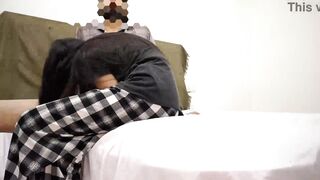 Made friend's mom suck my big dick and fucking tight pussy in hindi xxx - 8 image