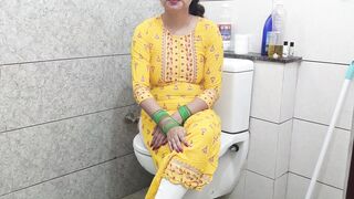 Indian hot step mother fucked step son dirty in washroom in hindi audio - 7 image