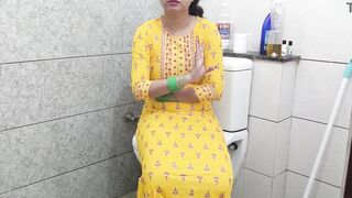 Indian hot step mother fucked step son dirty in washroom in hindi audio - 8 image