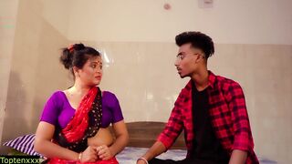 Desi Maid Bhabhi gets drilled hard by her college boy friend alone at home - 2 image