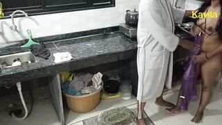 Watch this Indian couple kiss in the kitchen and get intimate with tiny dicks - 5 image