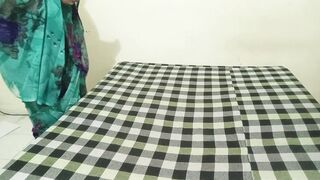 Indian Bhabhi's first time with her husband's friend's huge Indian cock: Big ass and intense sex with a cumshot finish! - 1 image