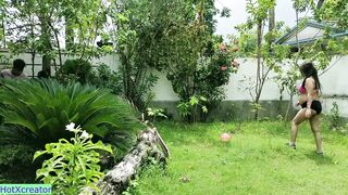 Desi Aunty's Indian threesome sex with two hot tamil babes on Web series - 2 image