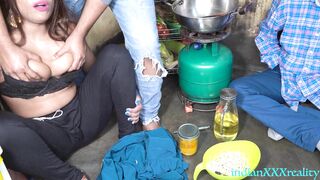 Step sister Kitchen XXX in Hindi XXX: Dirty talk, pussy fucking & dirty talk in the kitchen - 6 image