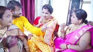 Watch this Indian BBW cosplay bride get her first time bhabhi-fucked in Dewar's wedding party - 5 image