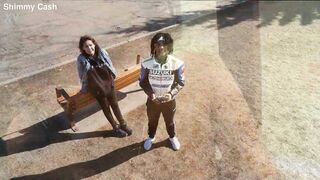 First time for these sexy Navajo, Cree, and Ojibwe reservation girls: deepthroating a BBC for the first time!