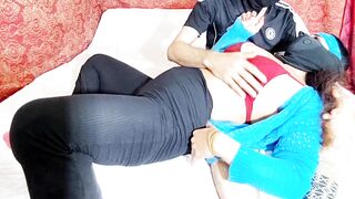 Watch curvy Indian Muslim Bhabhi get her big ass pounded in cowgirl position by her horny stepbrother - 2 image